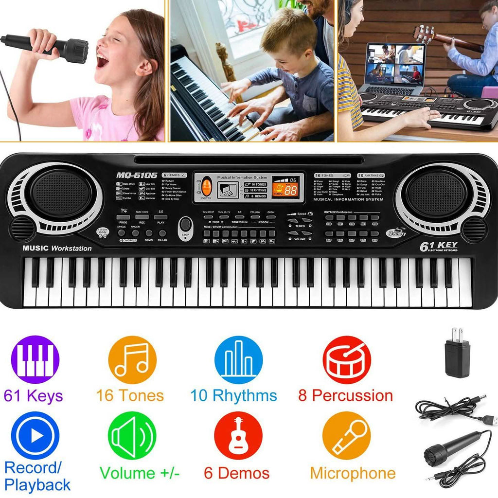 61 Keys Digital Music Electronic Keyboard