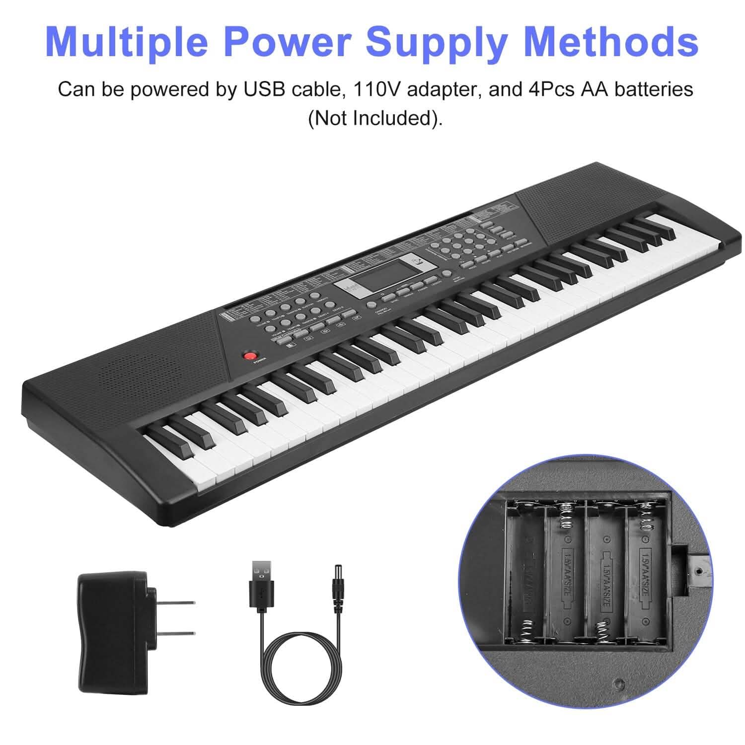 61 Keys Digital Music Keyboard Electronic Piano